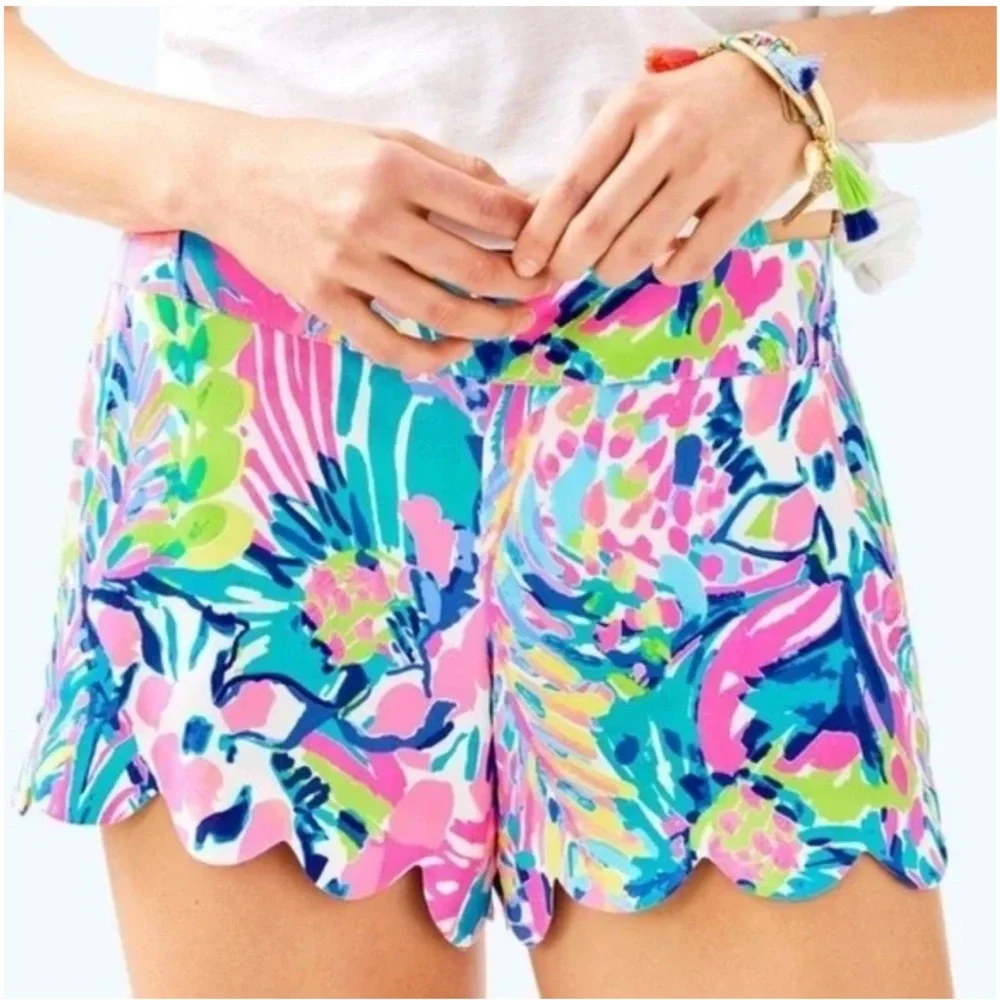 Lilly Pulitzer Dahlia Short in Gumbo Limbo Sz Small 🌸Collectors Print! - Picture 2 of 10